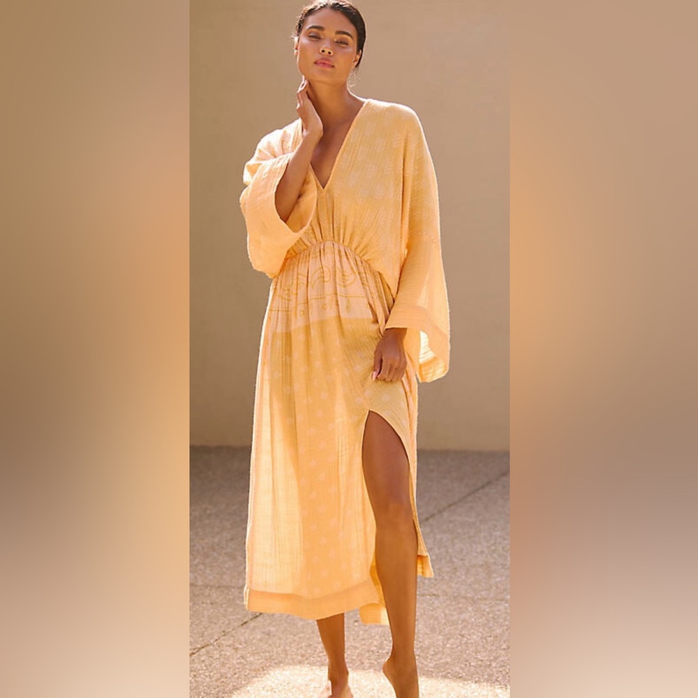 Anthropologie Gauze Long Sleeve Dress.‎ One Size